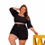 Conjunto Plus Size Feminino Cropped Amarrar Short 48 ao 52 na internet