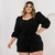 Imagem do Macaquinho Feminino Plus Size Amarrar Moda Plus 48 ao 52