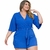 Macaquinho Plus Size Feminino Amarrar Manga Flare Roupa Plus - Bellucy Modas