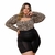 Conjunto Plus Size Short Blusa Estampada Manga Longa 48 a 52 - loja online