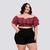 Imagem do Conjunto Feminino Plus Size Cropped Ciganinha e Short 0270