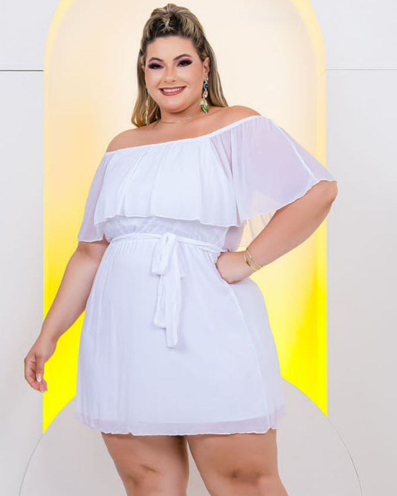 Vestido Feminino Plus Size Ciganinha Roupa Feminina Plus