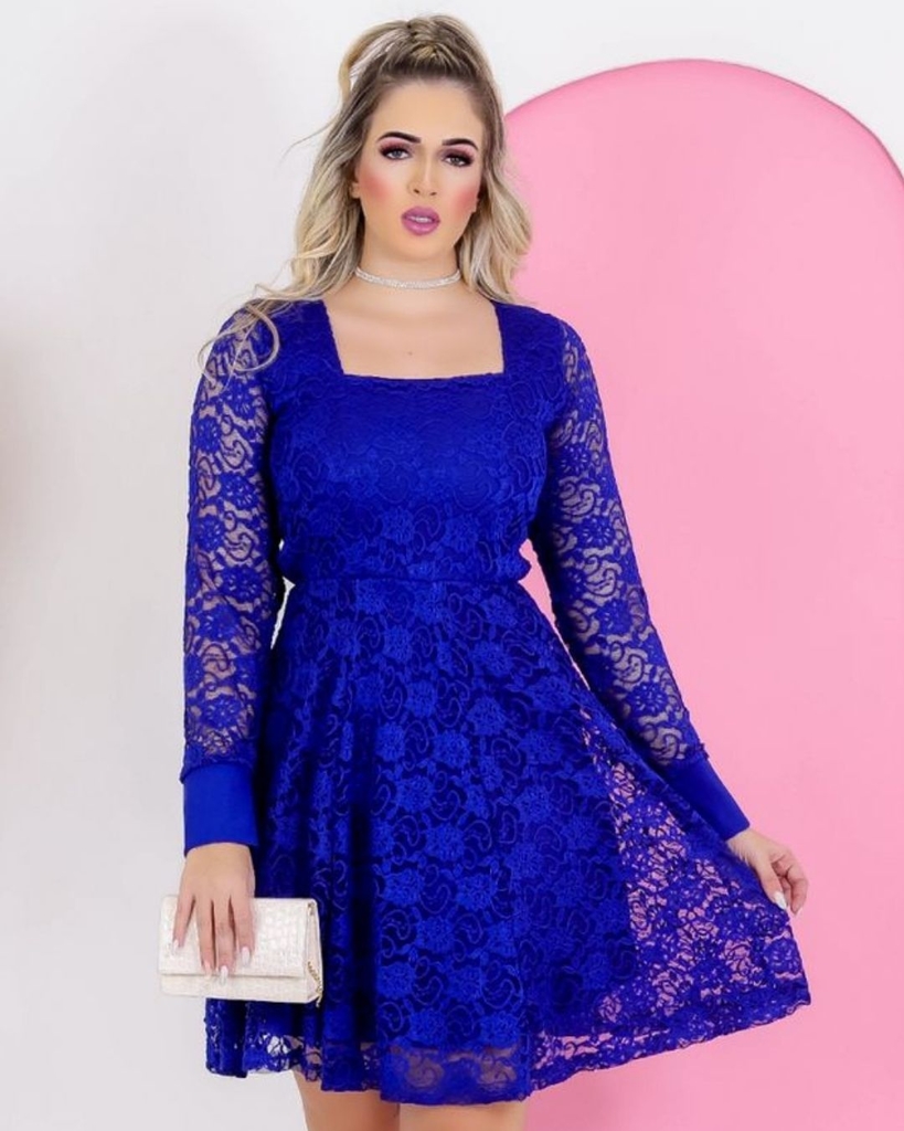 Vestido de renda feminino clearance