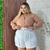 Conjunto Plus Size Feminino Blusa Social e Short com Cinto - Bellucy Modas