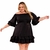 Vestido Plus Size Feminino Ciganinha Rodado Com Babado - loja online