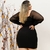 Vestido Plus Size Manga Longa de Tule Decote V Veste 48 a 52 - loja online