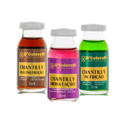 Kit Ampolas Chantilly Cronograma DColevatti 15ml - comprar online