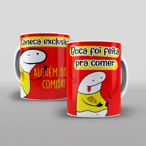 Caneca Meme Flork Paz Amor Positividade 12