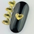Pedrarias para Unhas, Metal Coração Dourado 5mm - 10pcs - comprar online