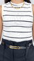 Blusinha cropped Regata Listrada Canelado Ribana - comprar online