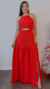 Vestido Vera Longo Vermelho Tecido Viscose - comprar online