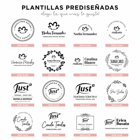 Sello prediseñado Natura / Just - Stampit Design