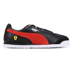 Tênis Puma Scuderia Ferrari x Roma 'Black Rosso Corsa'