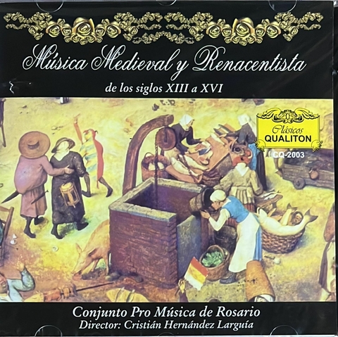 Musica Antigua Conjunto Pro Musica De Rosario - /C.Hernandez Larguia ("musica Medieval y Renacentista") (1 CD)