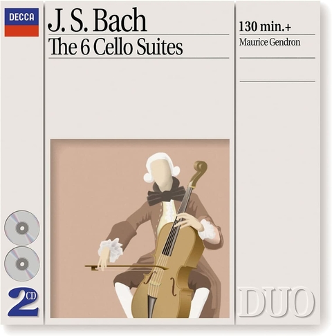 Bach Suites Para Cello Bwv 1007/12 (6) (Completas) - M.Gendron (2 CD)