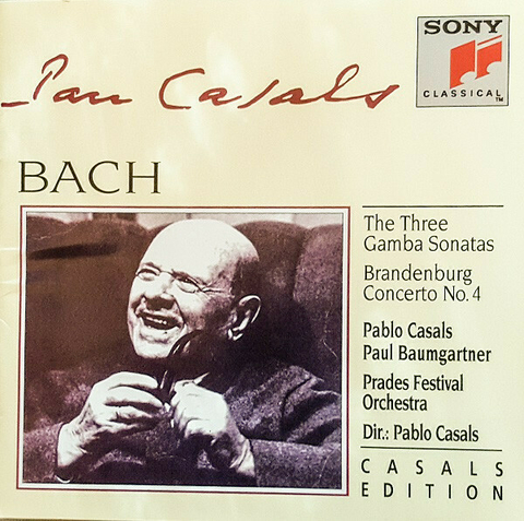 Bach Sonata Viola Da Gamba y Clave Bwv 1027/9 (Completas) - P.Casals (1 CD)