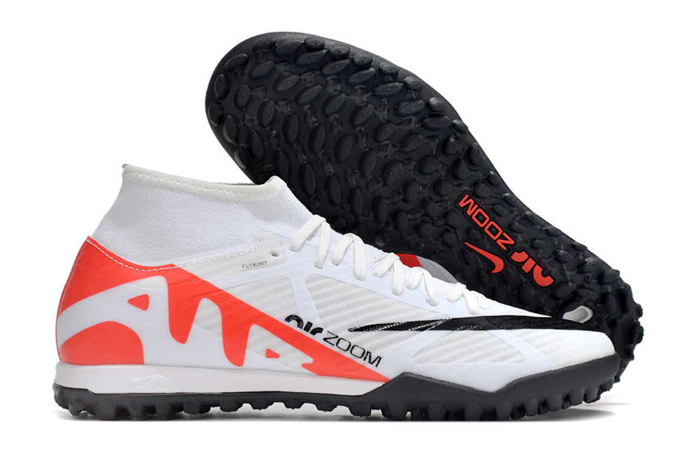 Chuteira Nike Zoom Mercurial Superfly 9 Society Academy Branca Cano Alto