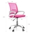 Cadeira de Escritório com Base Cromada Prizi Essencial - Rosa - loja online