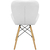 Cadeira Prizi Eames Acolchoada E45 Branco - Prizi | O melhor para sua casa com entrega para todo o Brasil