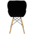 Cadeira Prizi Eames Acolchoada E45 Preto - Prizi | O melhor para sua casa com entrega para todo o Brasil