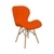 Cadeira Prizi Eames Acolchoada E45 Laranja - comprar online