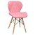 Cadeira Prizi Eames Acolchoada E45 Rosa - comprar online