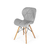 Cadeira Prizi Eames Acolchoada E45 Cinza - comprar online