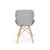 Cadeira Prizi Eames Acolchoada E45 Cinza - Prizi | O melhor para sua casa com entrega para todo o Brasil
