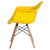 Cadeira Prizi Eames Com Braço E65 Amarela - comprar online