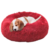 Cama Nuvem Pet Amora Redonda Prizi- Vermelho 60cm