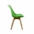 Kit de 3 Cadeiras Prizi Wood E75-Verde - Prizi | O melhor para sua casa com entrega para todo o Brasil