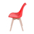 Kit de 2 Cadeiras Prizi Wood E75-Vermelha - Prizi | O melhor para sua casa com entrega para todo o Brasil