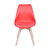 Kit de 3 Cadeiras Prizi Wood E75-Vermelha - comprar online