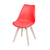 Kit de 3 Cadeiras Prizi Wood E75-Vermelha na internet
