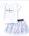 Conjunto Blusa + Saia em Tule Calvin Klein