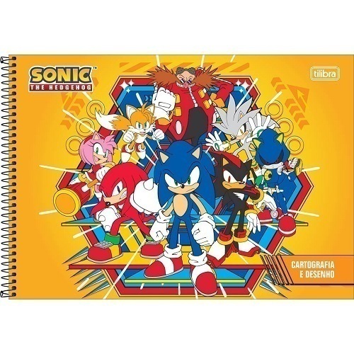 Álbum para Colorir Sonic 8 Folhas - Sonic - Escolar, Aprender e Colorir -  Tilibra