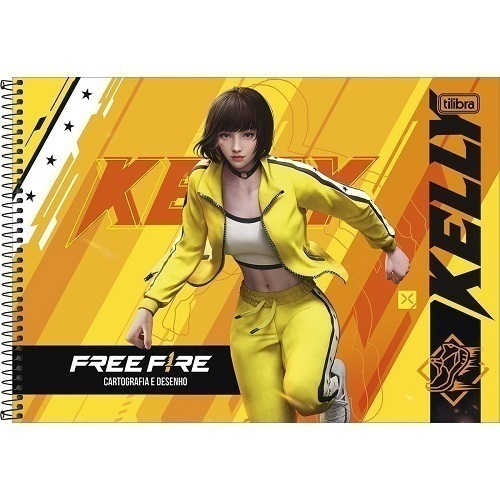 Caderno Pequeno Espiral Free Fire - Tilibra