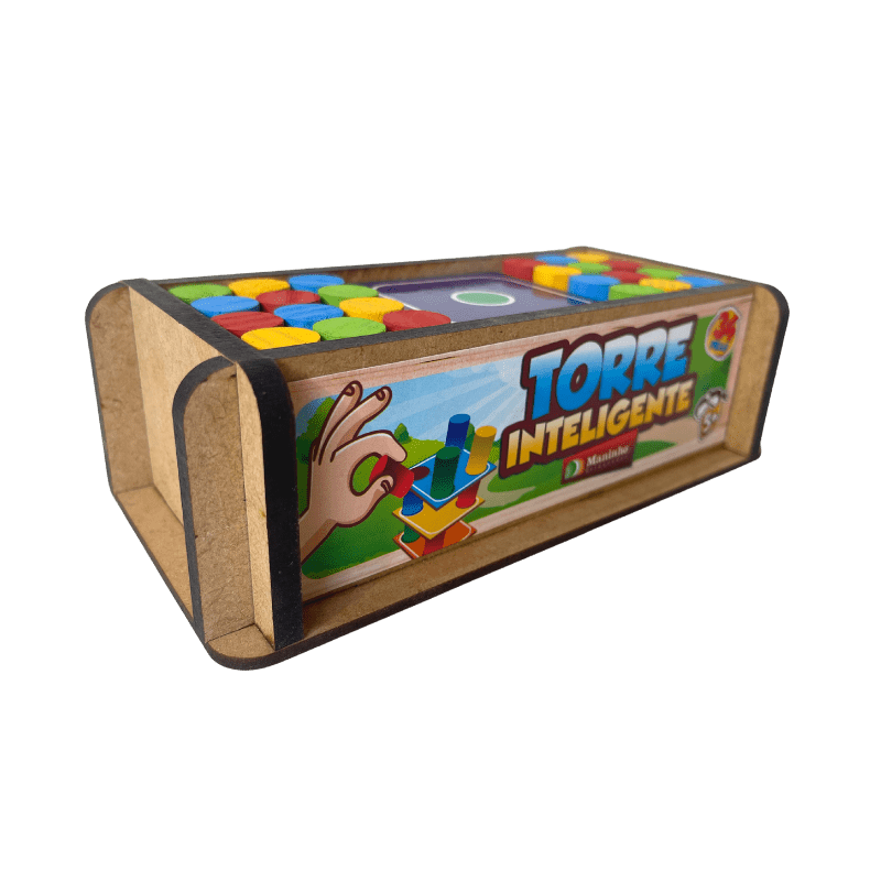 Jogo de damas e trilha tabuleiro com caixa de madeira - MANINHO