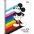 Caderno Espiral Univ. 1 Matéria Mickey Rainbow 80 Folhas