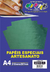 Papel Lamicote A4 250g/m² 10 Folhas Verde Off Paper