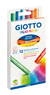 Giz Pastel Oleoso Giotto Maxi com 12 Cores - Femapel