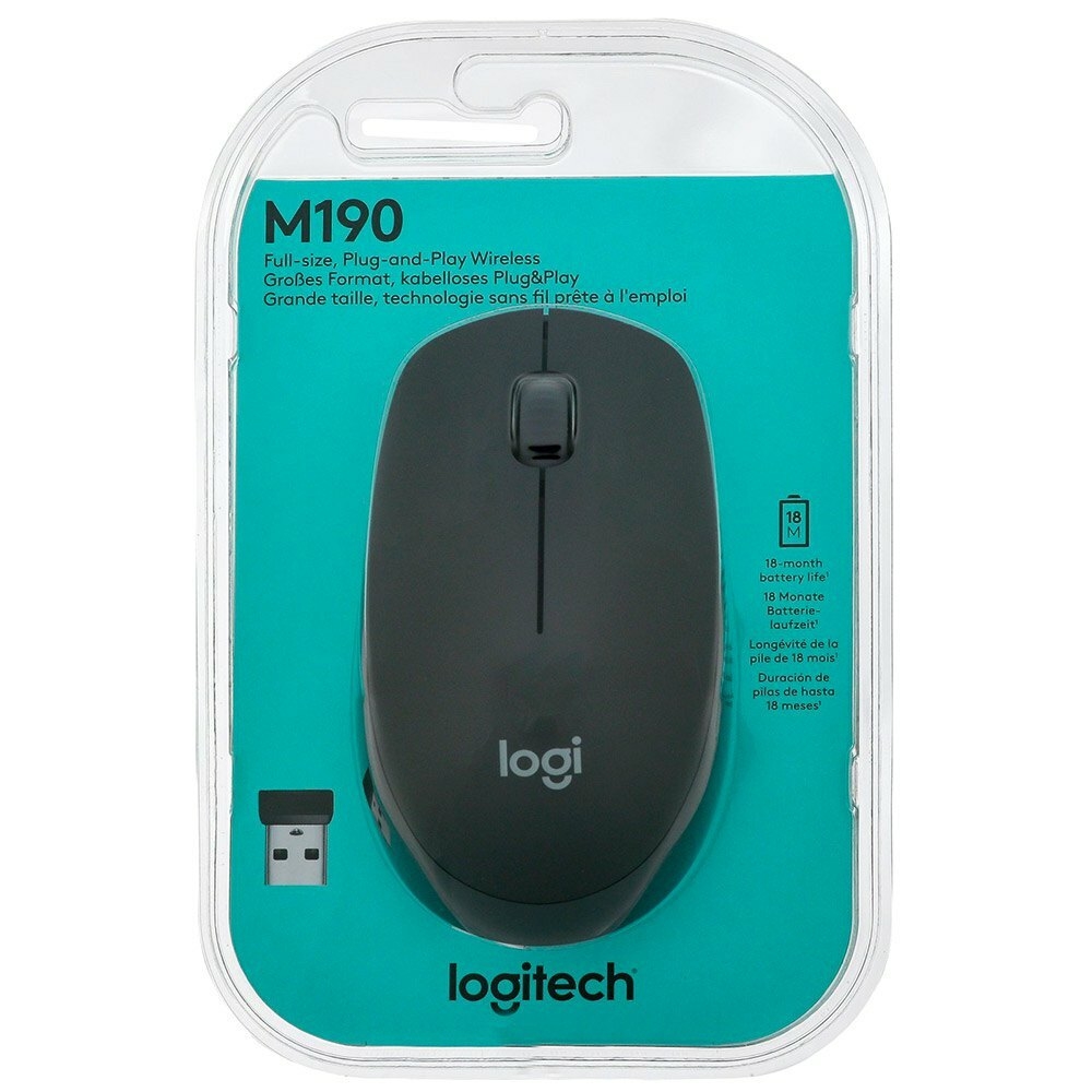 Mouse Logitech M190 - BOM E BARATO 