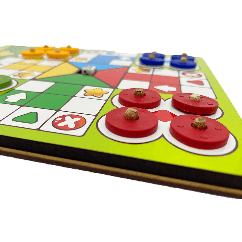 JOGO DE TABULEIRO DAMAS ou LUDO EM MDF PARA CRIANÇAS E ADULTOS