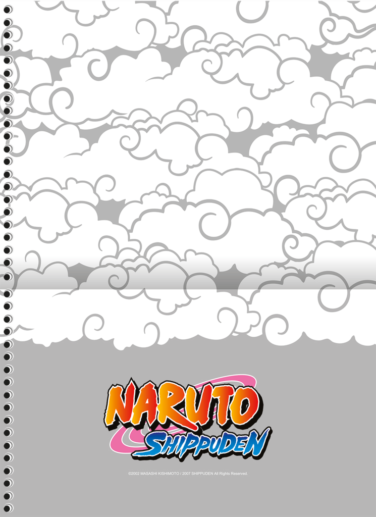 Caderno Espiral Universitário 10 Matérias Naruto 160 Folhas