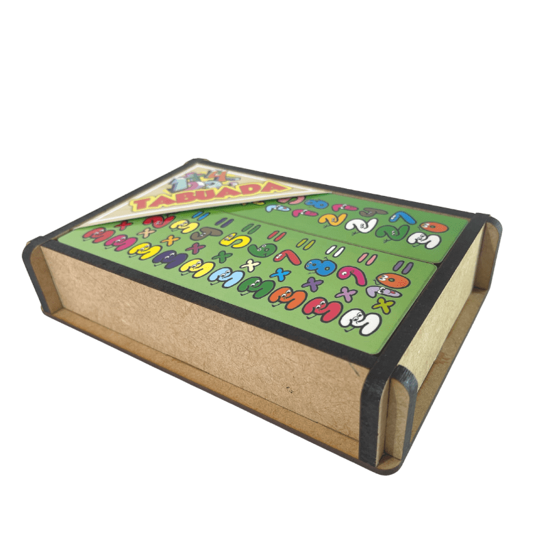 Jogo Tabuada Brinquedo Educativo e Pedagógico em MDF - Tralalá 4 Kids