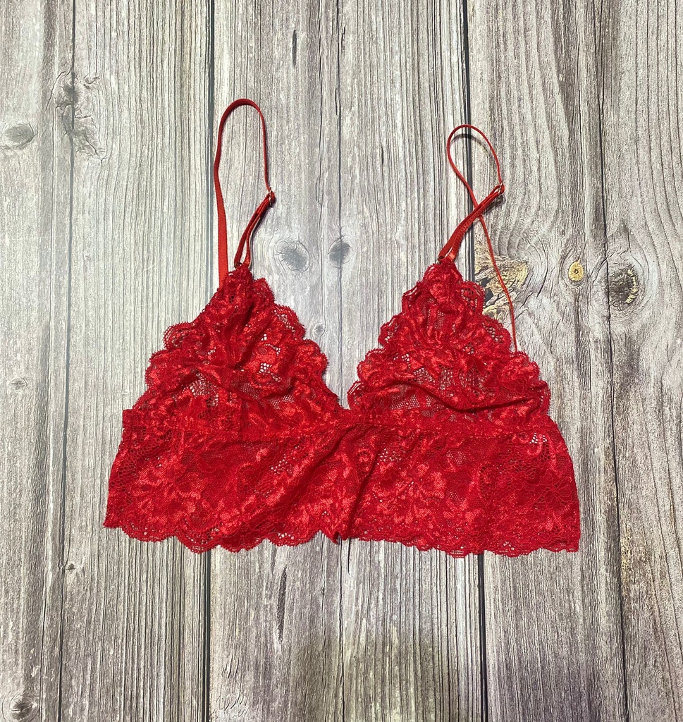 Bralette de encaje Rojo - Comprar en Yellow Intimates