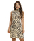 Vestido Tubinho Animal Print Gola Alta