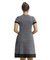 vestido cinza com faixa na cintura - comprar online