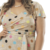 vestido bolinha colorida com transpasse na internet
