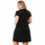Vestido Clássico Preto Básico com Silk Médio - loja online